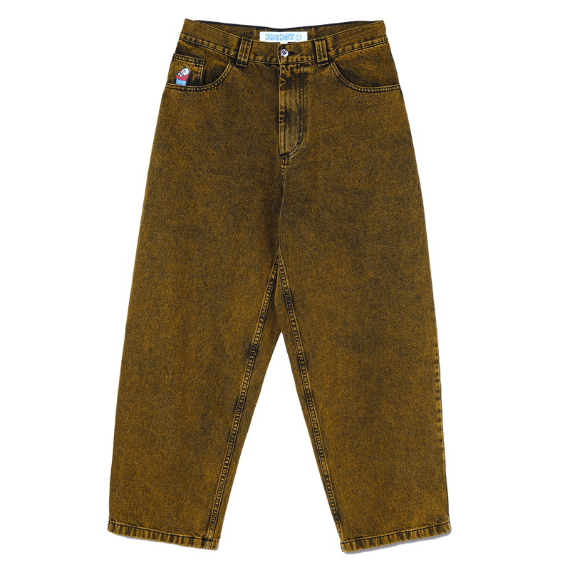 Polar Big Boy Jeans Yellow Black skate broek voorkant product