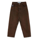 Polar skate co Polar Big Boy Jeans Brown Black voorkant Revert95.com