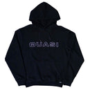 Quasi Skateboards Euroline Hoodie sweater zwart voorkant Revert95.com