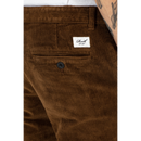 Reell Denim Regular Flex Chino Corduroy Bruin achterkant close-upRevert95.com