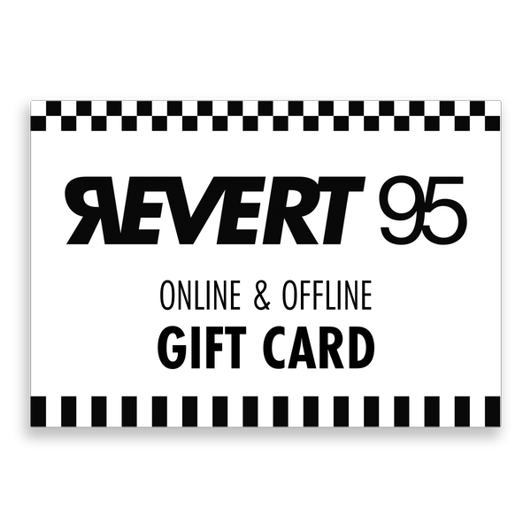 Revert 95 online en offline giftcard voor de in de skate winkel en op de webshop Revert95.com