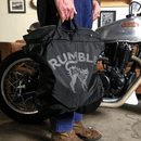 Rumble speed shop Helmen tas voorkant zwart lifestyle