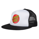 Santa Cruz skateboards classic dot mesh cap voorkant zwart wit