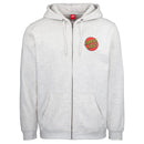 Santa Cruz skateboards classic dot zip hood voorkant athletic Heather product