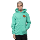 Santa Cruz skateboards classic dot zip hood voorkant jade green lifestyle