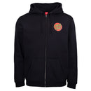 Santa Cruz skateboards classic dot zip hood voorkant black product