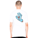 Santa Cruz Skateboards screaming hand chest t-shirt achterkant wit