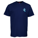 Santa Cruz Skateboards screaming hand chest t-shirt voorkant Navy product