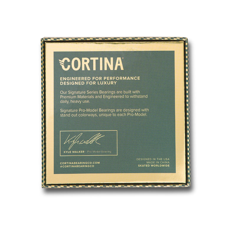 Bestel de Cortina Bearings KYLE WALKER SIGNATURE MODEL veilig, gemakkelijk en snel bij Revert 95. Check onze website voor de gehele Cortina Bearings collectie, of kom gezellig langs bij onze winkel in Haarlem.	