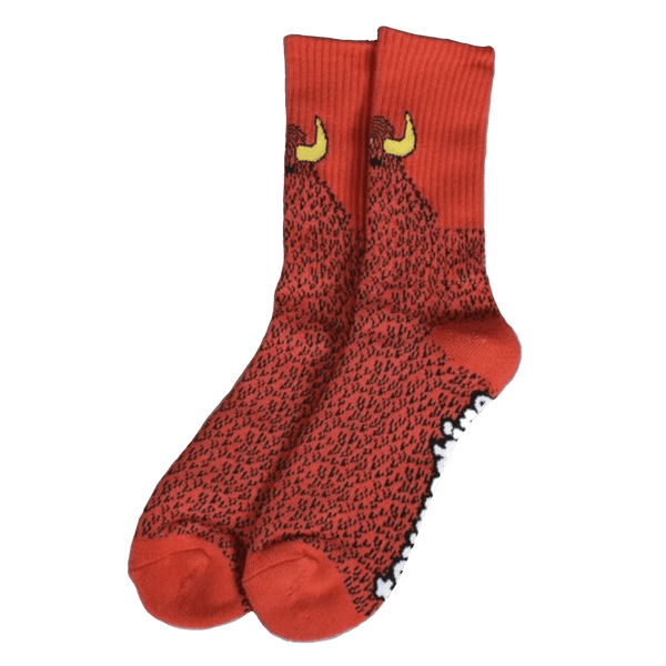 Toy Machine FURRY MONSTER rood sokken