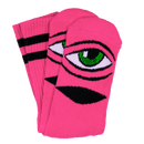 Toy Machine Sect eye sock 3 sokken roze