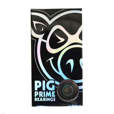 Pig wheels Prime Bearings zwart chrome skateboard lagers Revert95.com