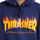 Thrasher Flame Hooded Sweat navy