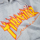 Thrasher Flame Hooded Sweat Grey